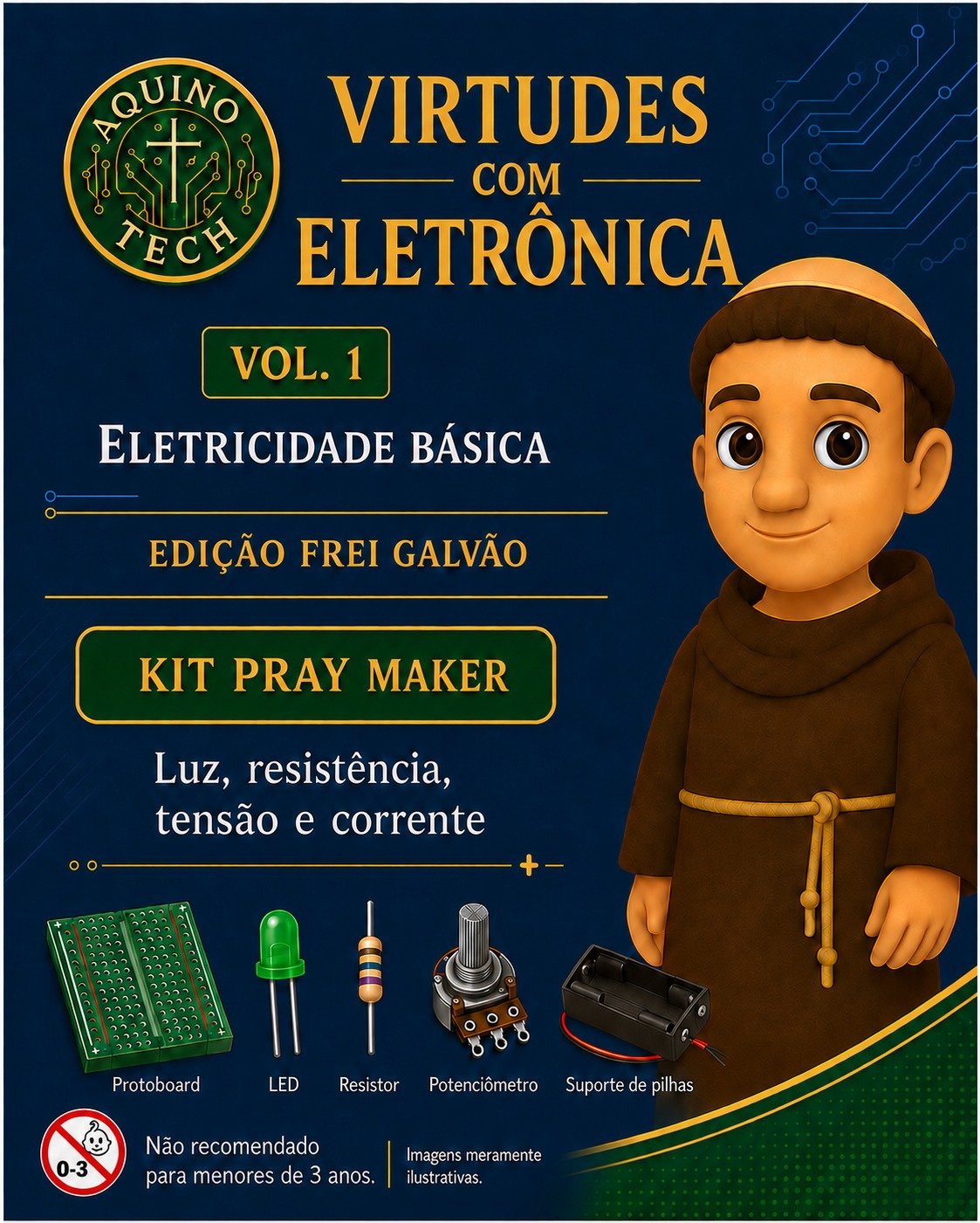 Caixa do Kit Virtudes com Eletrônica Vol.1