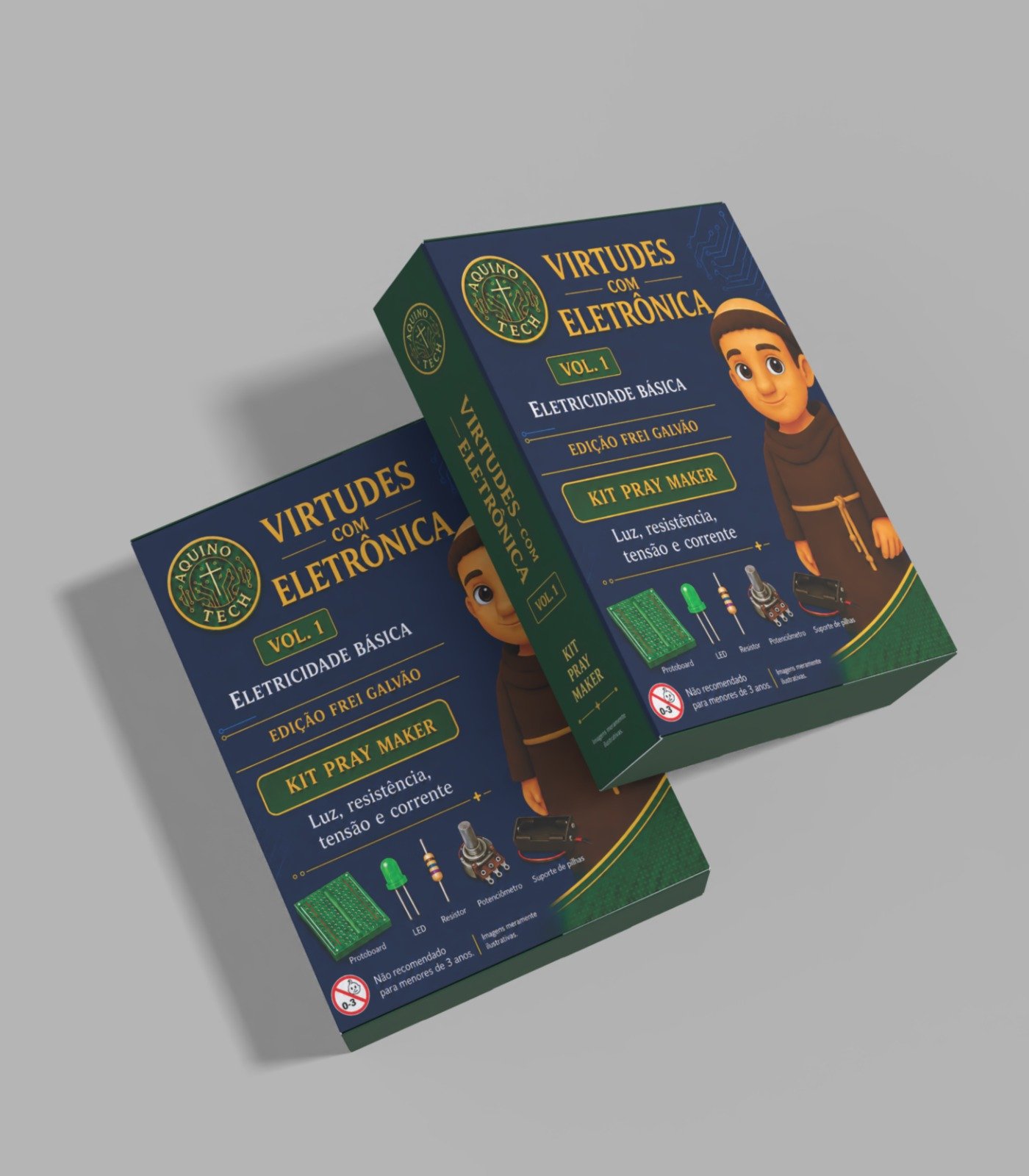 Caixas do Kit Virtudes com Eletrônica Vol.1